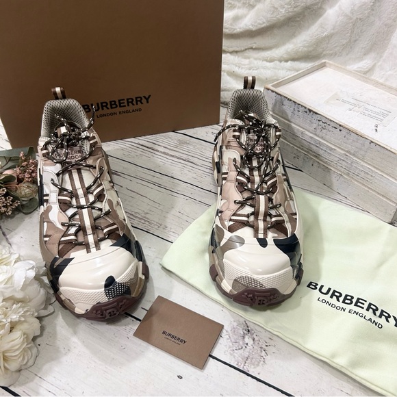 Burberry Arthur \'Brown Camo 2022 sneakers NWT main image 5